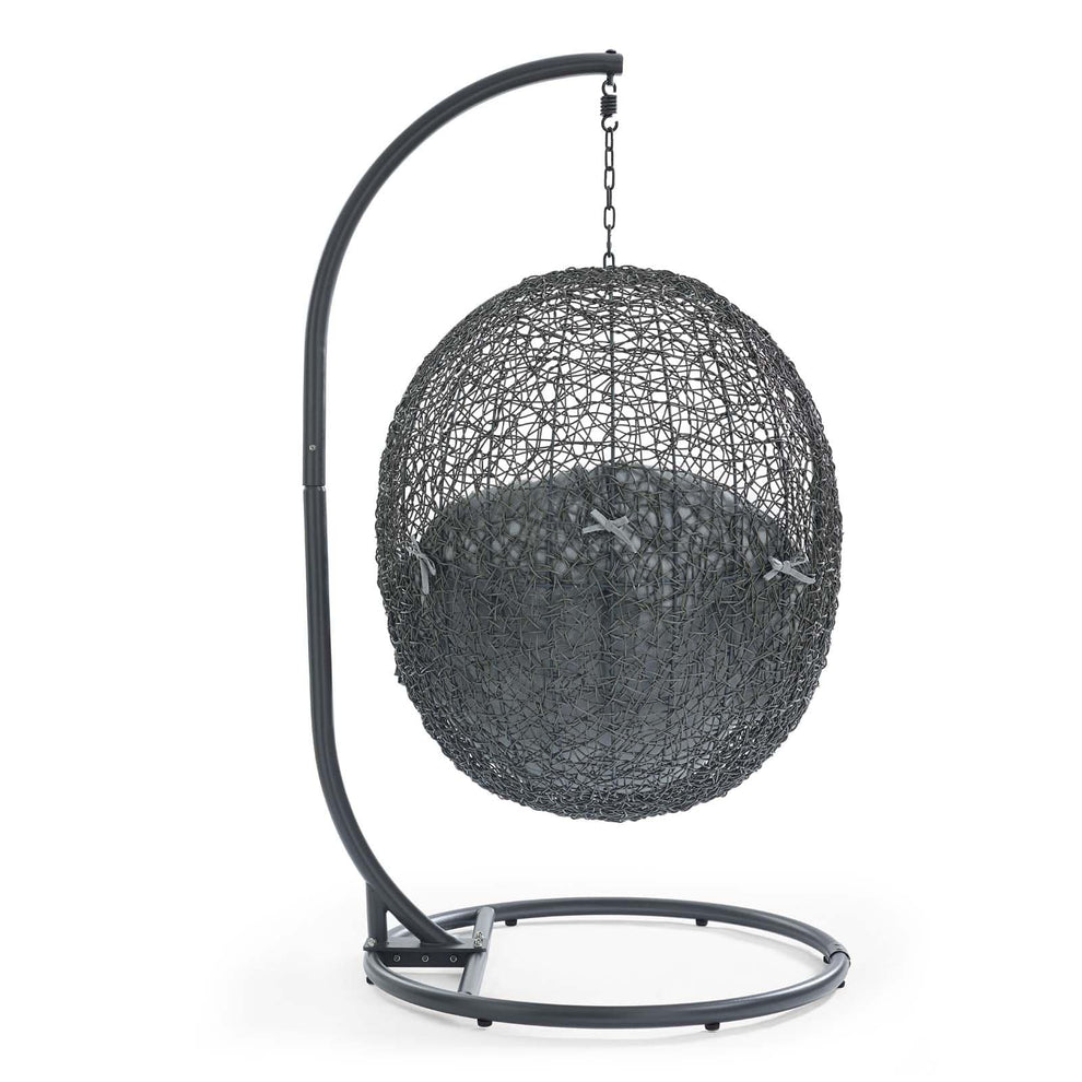 Modway Hide Outdoor Patio Sunbrella Swing Chair With Stand - EEI-3929 | Outdoor Porch Swings | Modishstore - 13