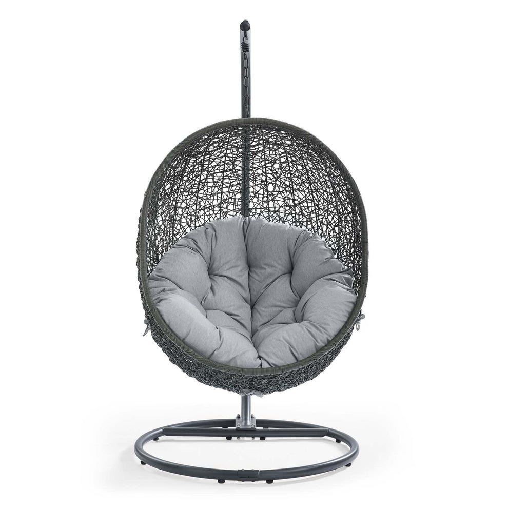 Modway Hide Outdoor Patio Sunbrella Swing Chair With Stand - EEI-3929 | Outdoor Porch Swings | Modishstore - 14