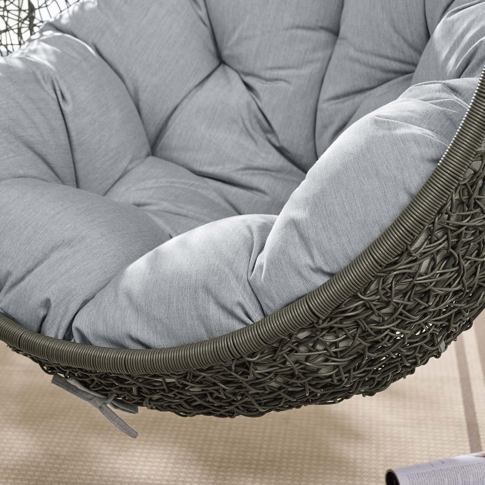 Modway Hide Outdoor Patio Sunbrella Swing Chair With Stand - EEI-3929 | Outdoor Porch Swings | Modishstore - 17
