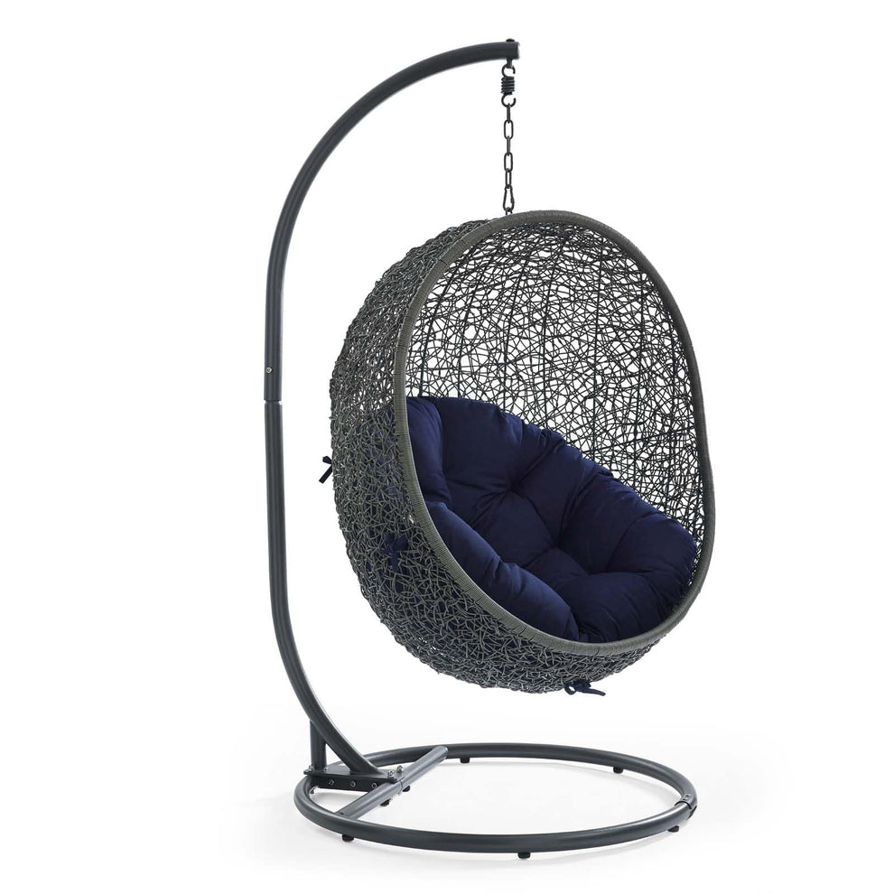 Modway Hide Outdoor Patio Sunbrella Swing Chair With Stand - EEI-3929 | Outdoor Porch Swings | Modishstore - 19