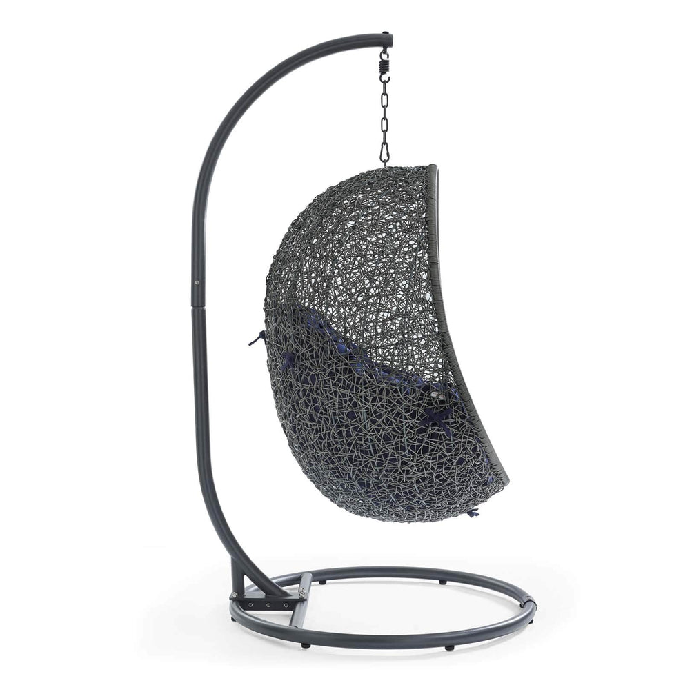 Modway Hide Outdoor Patio Sunbrella Swing Chair With Stand - EEI-3929 | Outdoor Porch Swings | Modishstore - 20