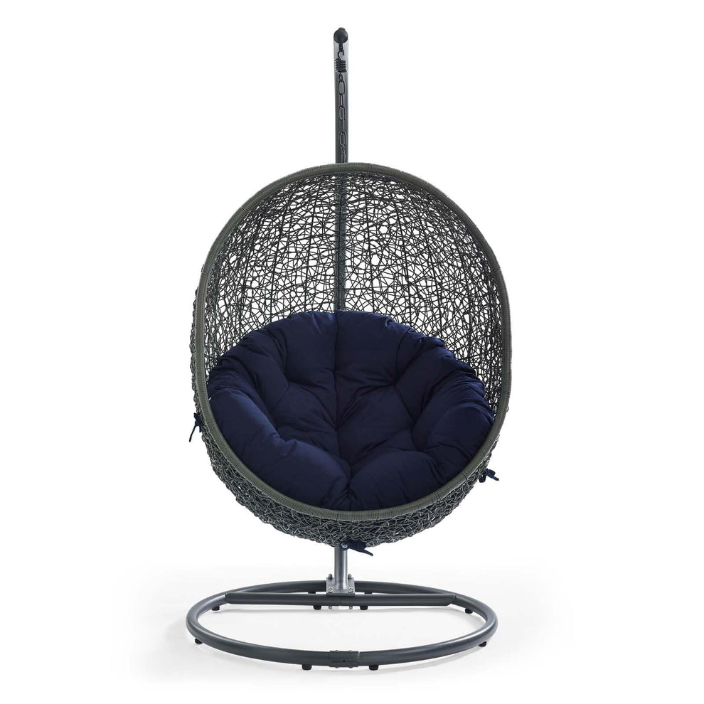 Modway Hide Outdoor Patio Sunbrella Swing Chair With Stand - EEI-3929 | Outdoor Porch Swings | Modishstore - 22