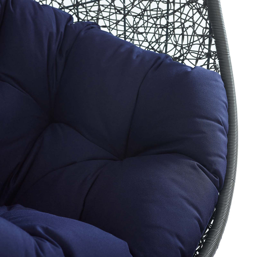 Modway Hide Outdoor Patio Sunbrella Swing Chair With Stand - EEI-3929 | Outdoor Porch Swings | Modishstore - 23