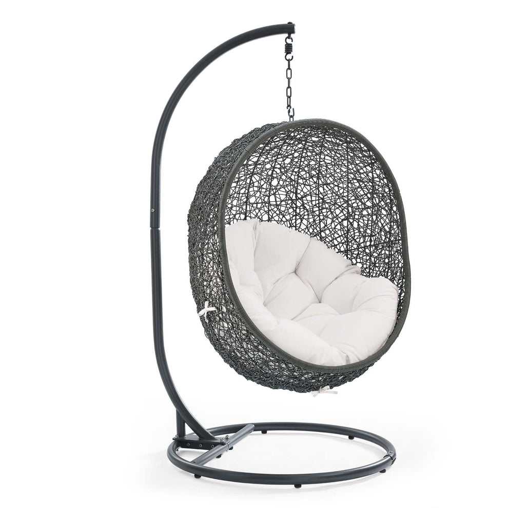 Modway Hide Outdoor Patio Sunbrella Swing Chair With Stand - EEI-3929 | Outdoor Porch Swings | Modishstore - 27