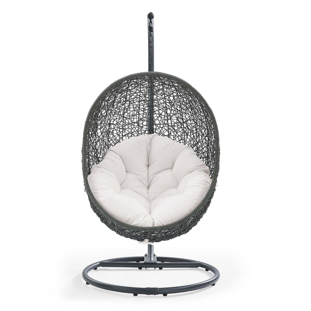 Modway Hide Outdoor Patio Sunbrella Swing Chair With Stand - EEI-3929 | Outdoor Porch Swings | Modishstore - 30