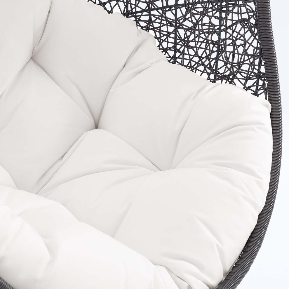 Modway Hide Outdoor Patio Sunbrella Swing Chair With Stand - EEI-3929 | Outdoor Porch Swings | Modishstore - 31