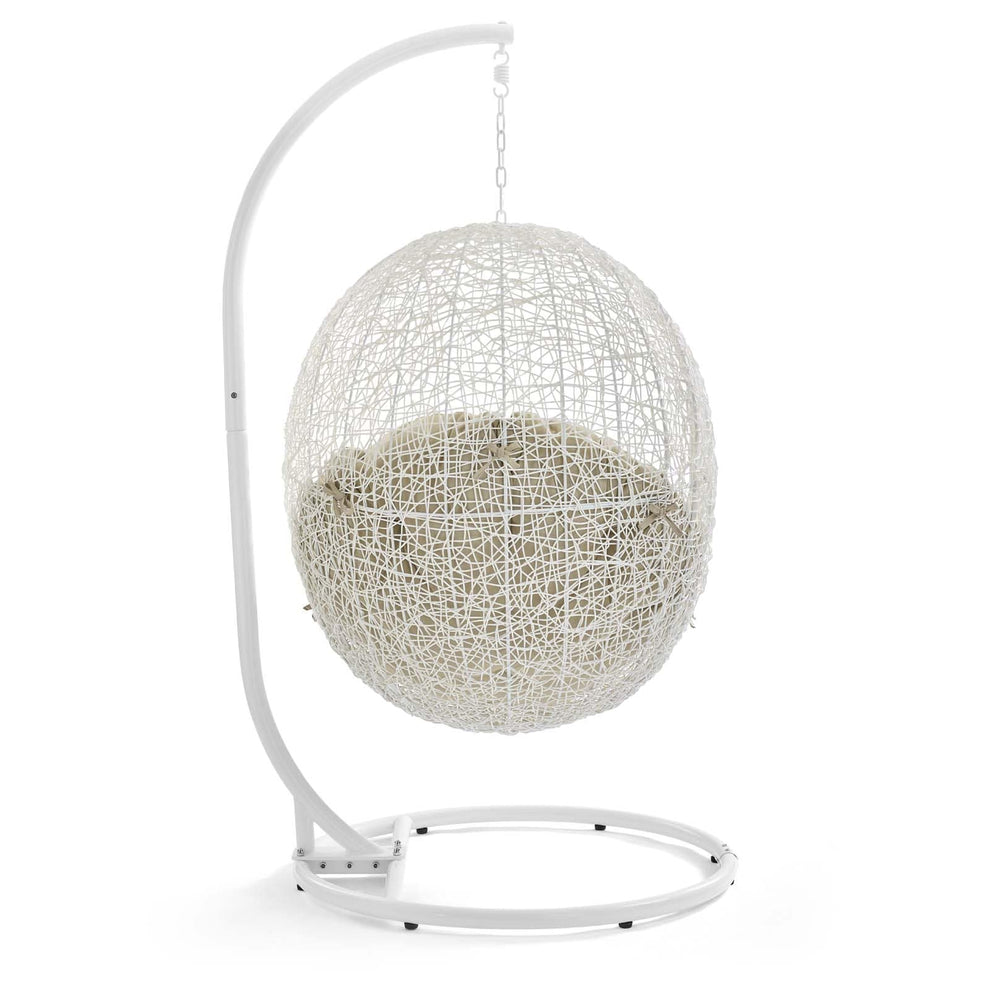 Modway Hide Outdoor Patio Sunbrella Swing Chair With Stand - EEI-3929 | Outdoor Porch Swings | Modishstore - 35