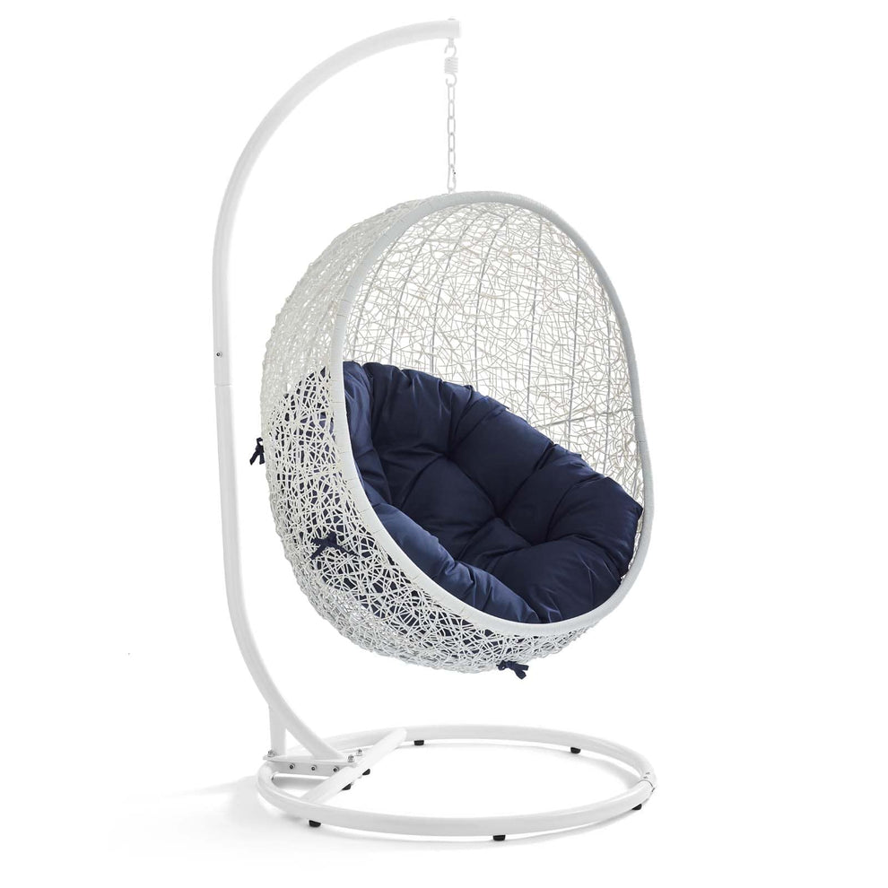 Modway Hide Outdoor Patio Sunbrella Swing Chair With Stand - EEI-3929 | Outdoor Porch Swings | Modishstore - 44