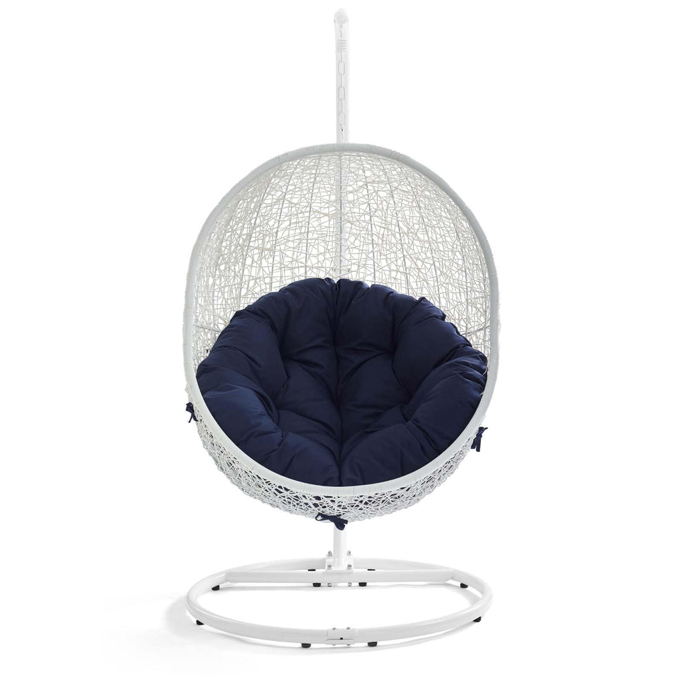 Modway Hide Outdoor Patio Sunbrella Swing Chair With Stand - EEI-3929 | Outdoor Porch Swings | Modishstore - 47