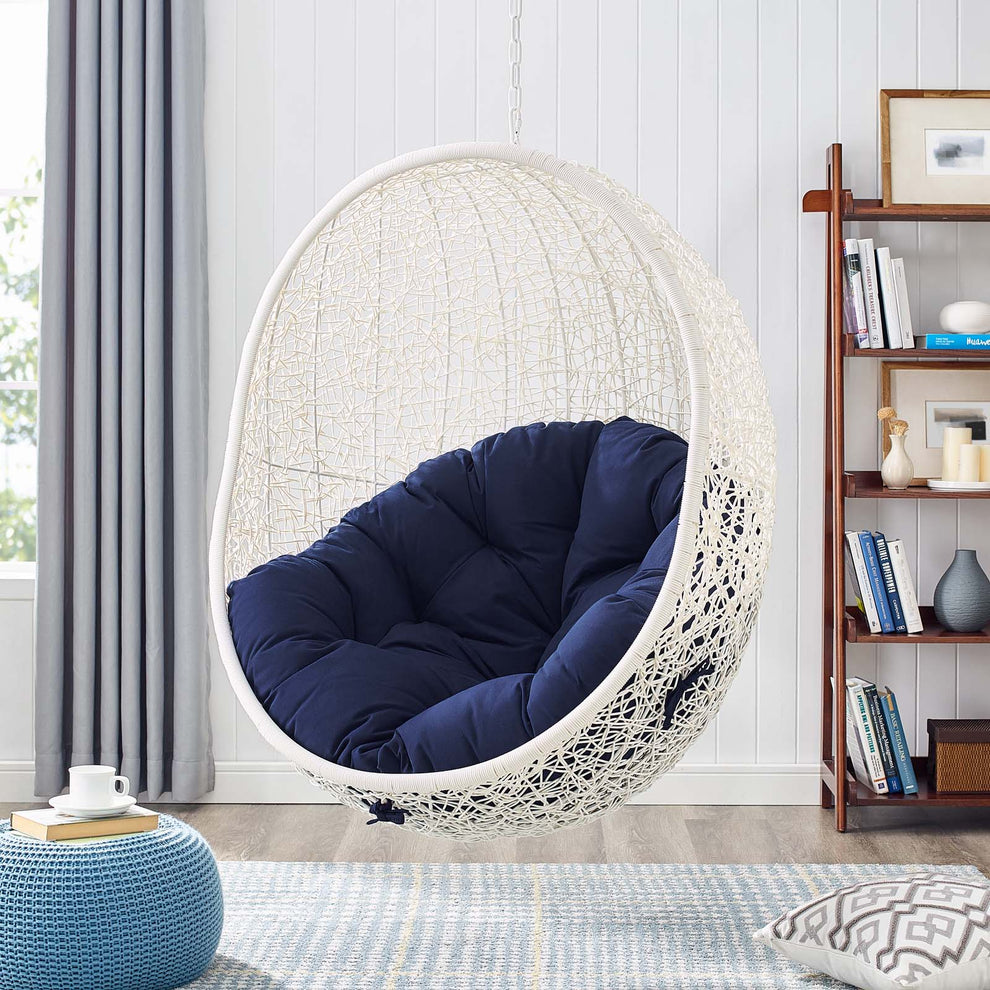 Modway Hide Outdoor Patio Sunbrella Swing Chair With Stand - EEI-3929 | Outdoor Porch Swings | Modishstore - 43