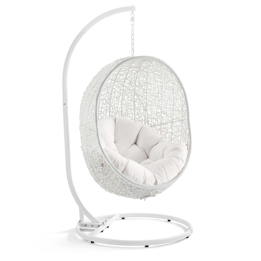 Modway Hide Outdoor Patio Sunbrella Swing Chair With Stand - EEI-3929 | Outdoor Porch Swings | Modishstore - 52