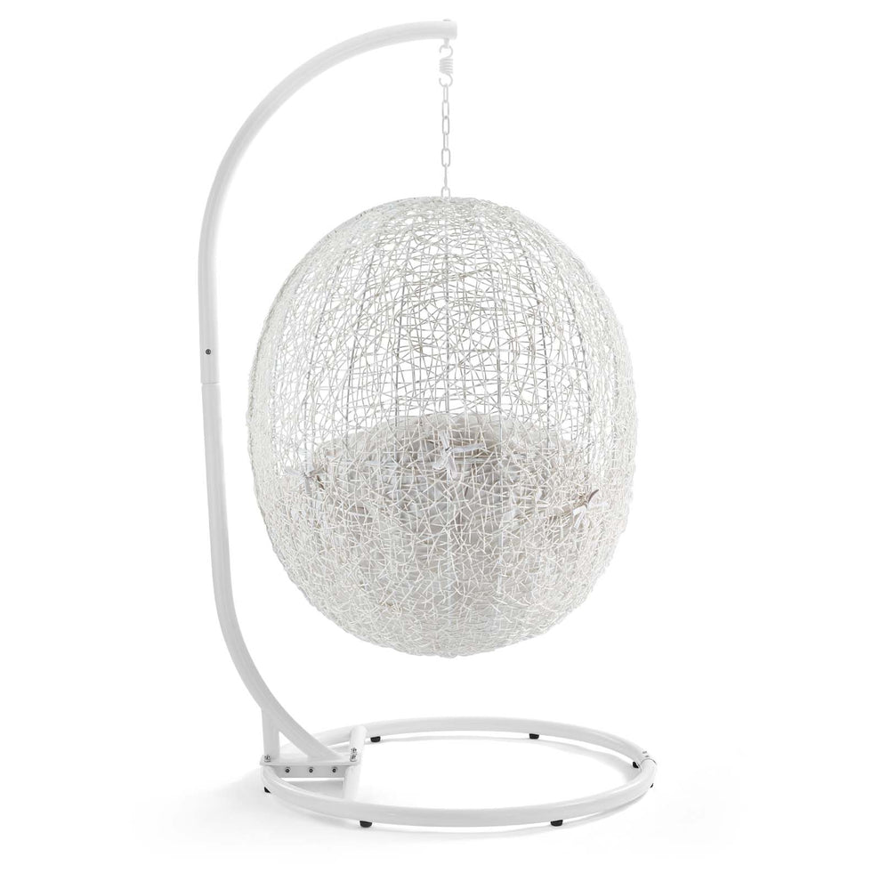 Modway Hide Outdoor Patio Sunbrella Swing Chair With Stand - EEI-3929 | Outdoor Porch Swings | Modishstore - 54