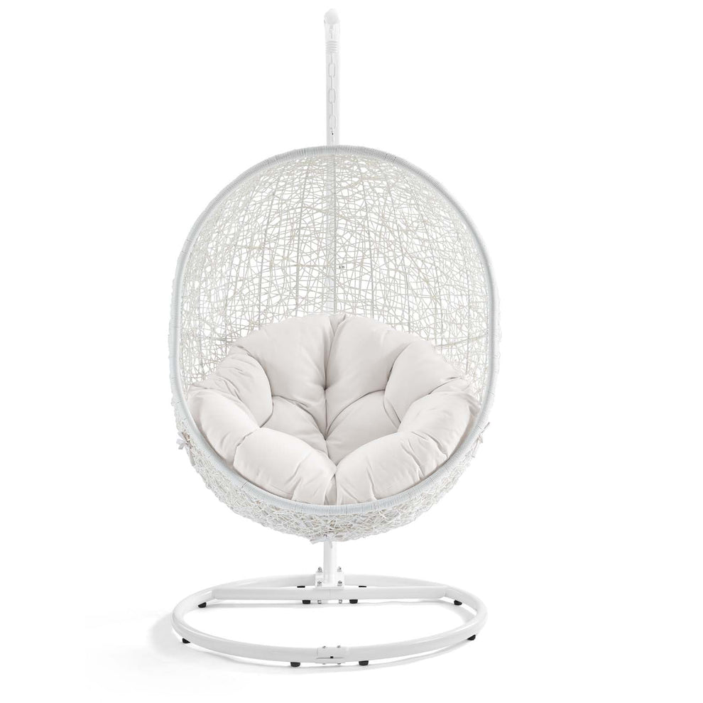 Modway Hide Outdoor Patio Sunbrella Swing Chair With Stand - EEI-3929 | Outdoor Porch Swings | Modishstore - 55