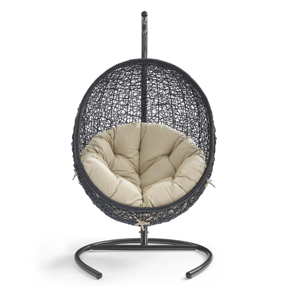 Modway Encase Sunbrella Swing Outdoor Patio Lounge Chair - EEI-3943 | Outdoor Porch Swings | Modishstore - 6