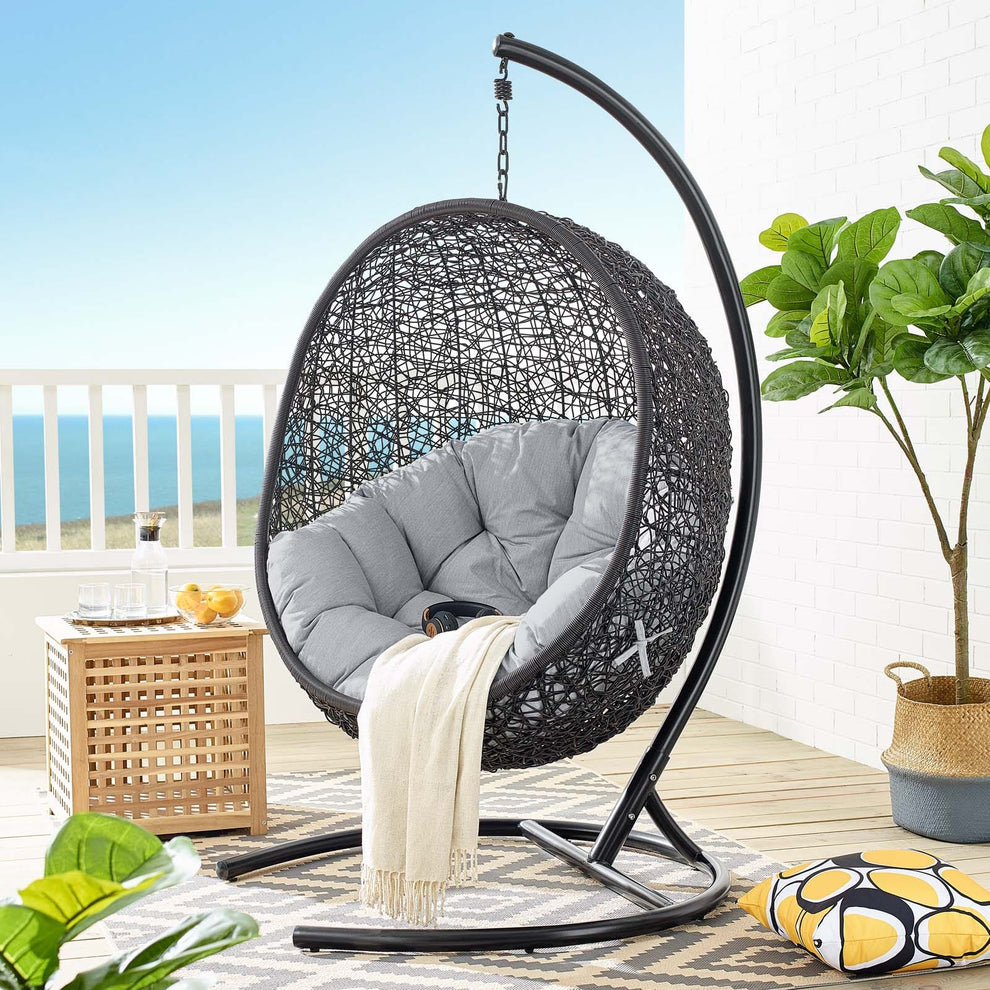 Modway Encase Sunbrella Swing Outdoor Patio Lounge Chair - EEI-3943 | Outdoor Porch Swings | Modishstore - 8