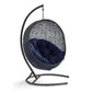 Modway Encase Sunbrella Swing Outdoor Patio Lounge Chair | Outdoor Porch Swings | Modishstore-18