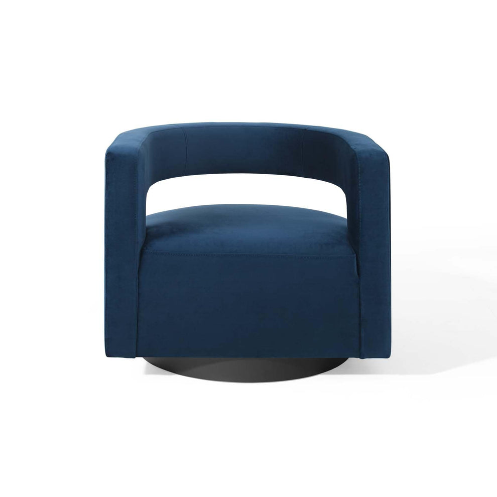 Modway Spin Cutaway Performance Velvet Swivel Armchair - EEI-3947 | Armchairs | Modishstore - 13
