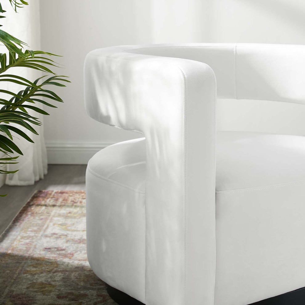 Modway Spin Cutaway Performance Velvet Swivel Armchair - EEI-3947 | Armchairs | Modishstore - 23