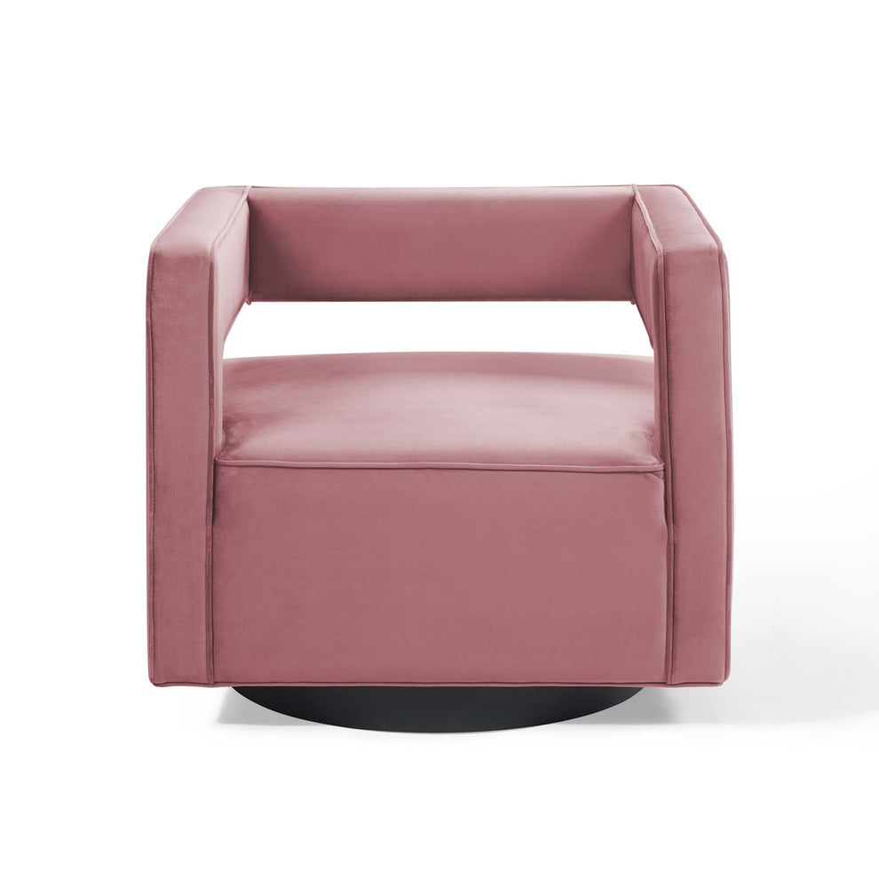 Modway Booth Performance Velvet Swivel Armchair - EEI-3948 | Armchairs | Modishstore - 5