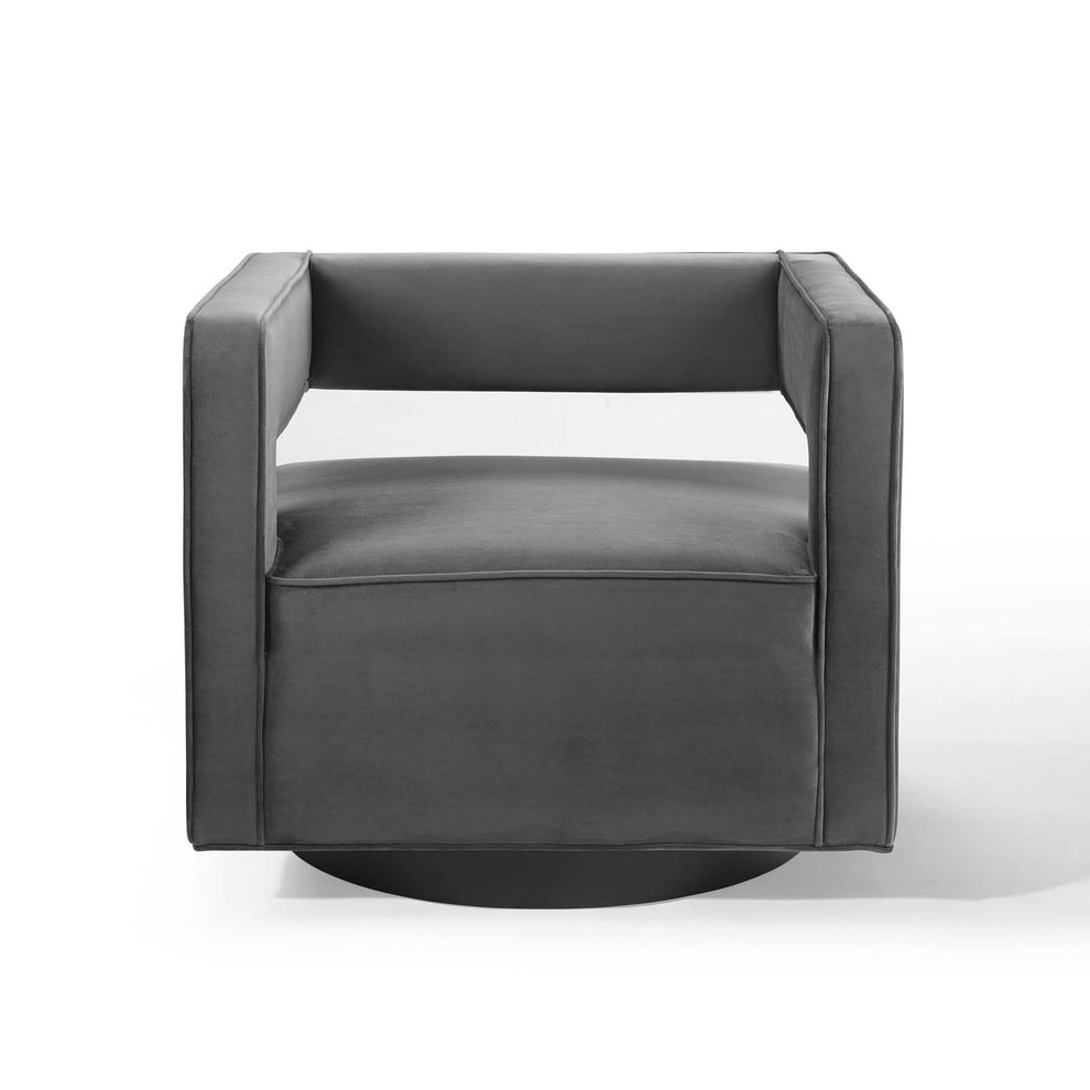 Modway Booth Performance Velvet Swivel Armchair - EEI-3948 | Armchairs | Modishstore - 13