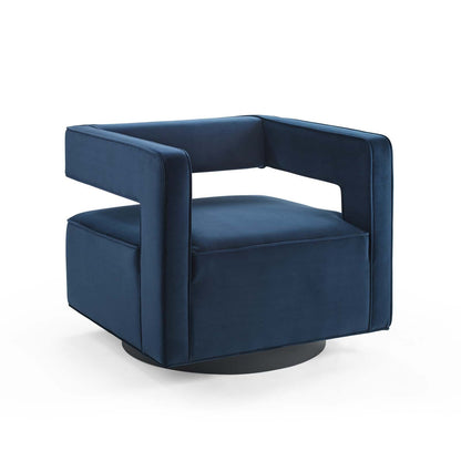 Modway Booth Performance Velvet Swivel Armchair - EEI-3948 | Armchairs | Modishstore - 17