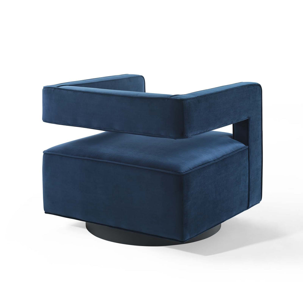 Modway Booth Performance Velvet Swivel Armchair - EEI-3948 | Armchairs | Modishstore - 20