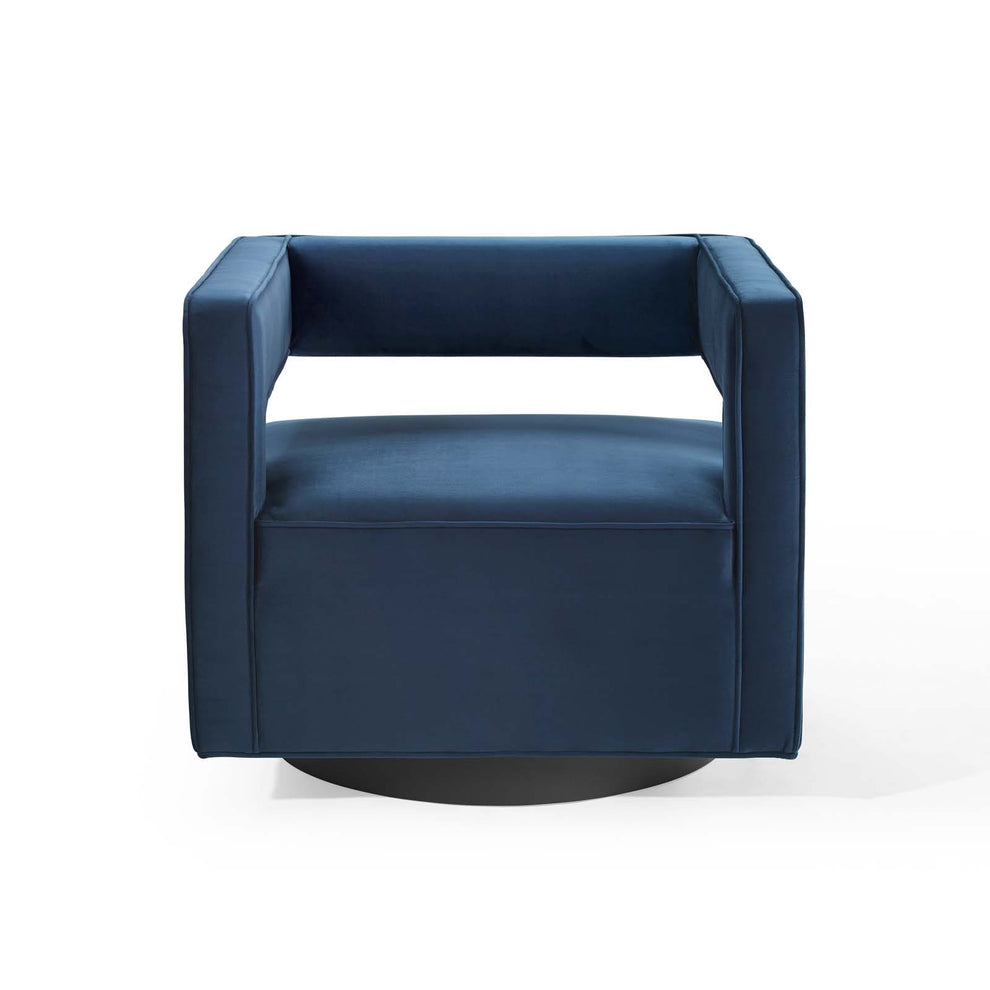 Modway Booth Performance Velvet Swivel Armchair - EEI-3948 | Armchairs | Modishstore - 21