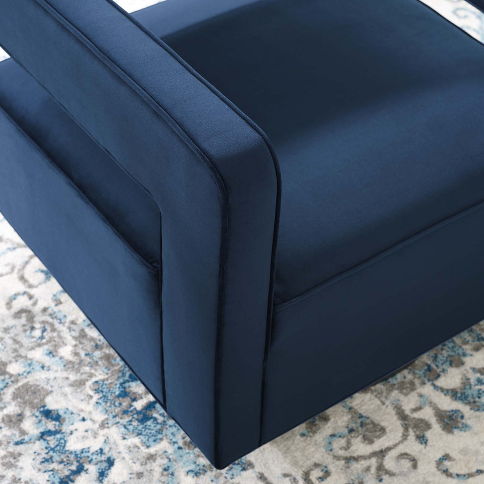 Modway Booth Performance Velvet Swivel Armchair - EEI-3948 | Armchairs | Modishstore - 23