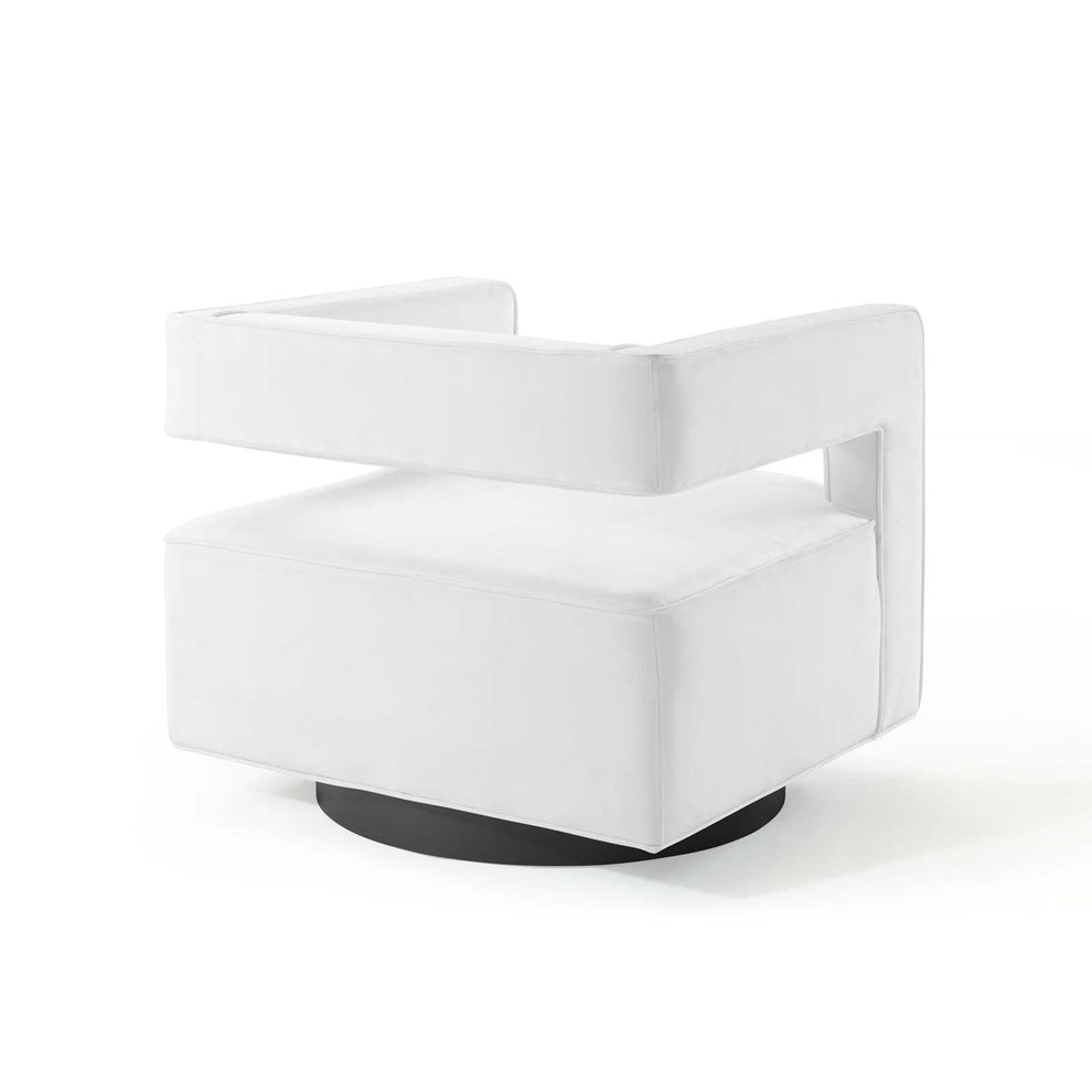 Modway Booth Performance Velvet Swivel Armchair - EEI-3948 | Armchairs | Modishstore - 28