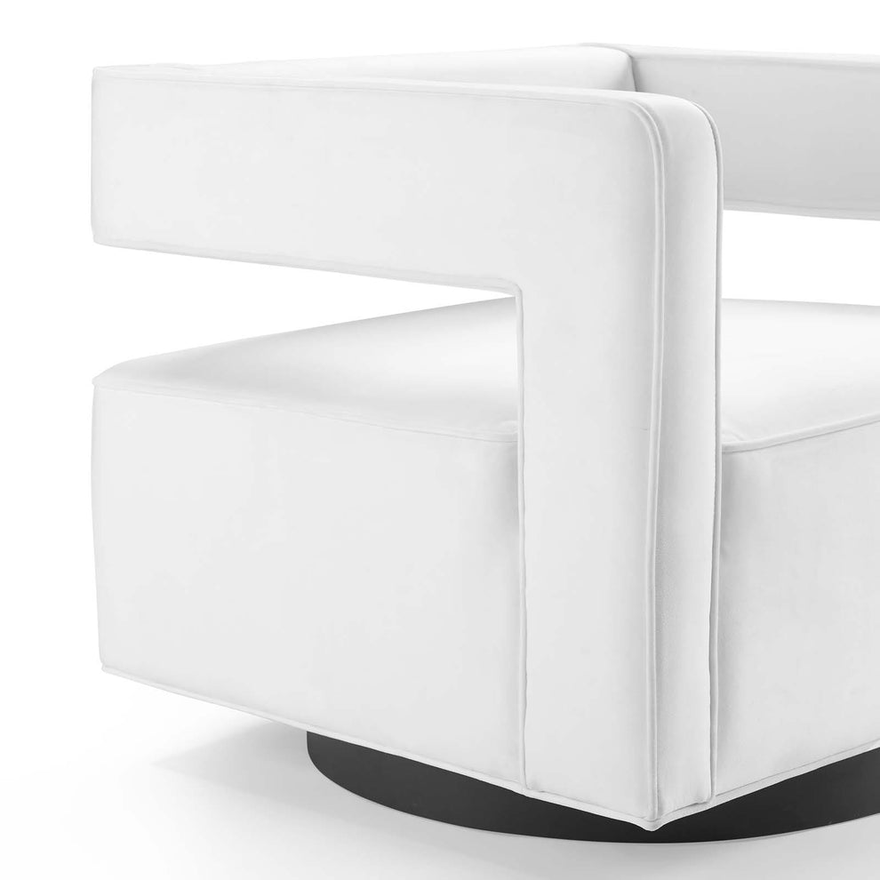 Modway Booth Performance Velvet Swivel Armchair - EEI-3948 | Armchairs | Modishstore - 30