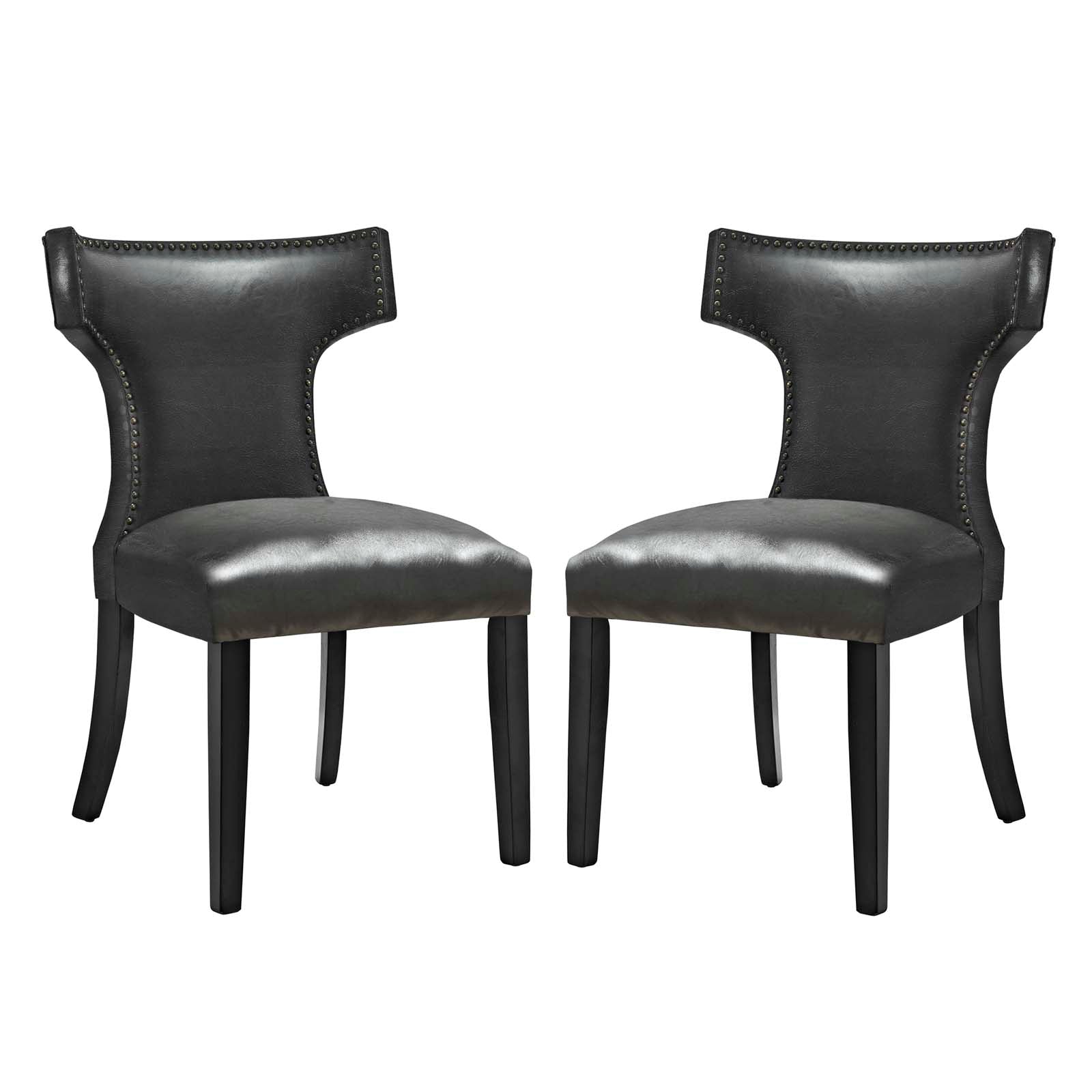 Modway Curve Dining Chair Vinyl Set of 2 | Dining Chairs | Modishstore-2