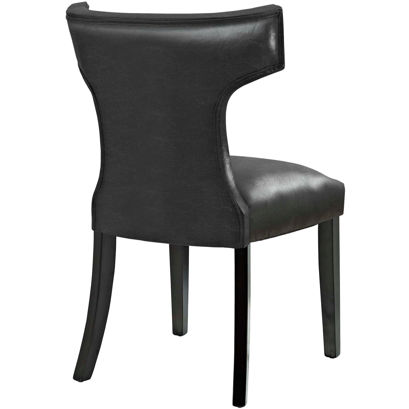 Modway Curve Dining Chair Vinyl Set of 2 | Dining Chairs | Modishstore-5