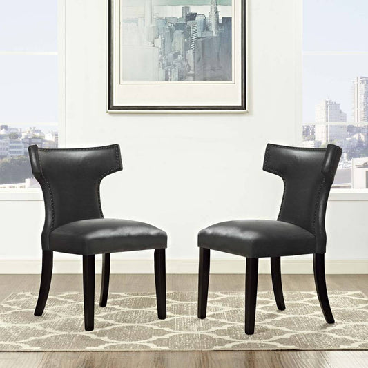 Modway Curve Dining Chair Vinyl Set of 2 | Dining Chairs | Modishstore