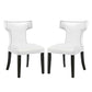 Modway Curve Dining Chair Vinyl Set of 2 | Dining Chairs | Modishstore-7