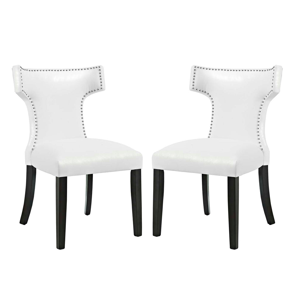 Modway Curve Dining Chair Vinyl Set of 2 - EEI-3949 | Dining Chairs | Modishstore - 7
