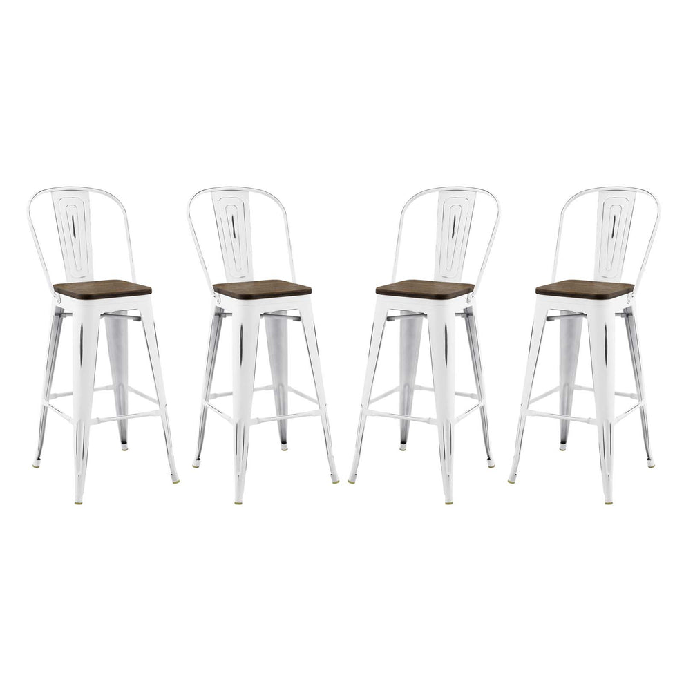 Promenade Bar Stool Metal Set of 4 By Modway - EEI-3951 | Bar Stools | Modishstore - 2