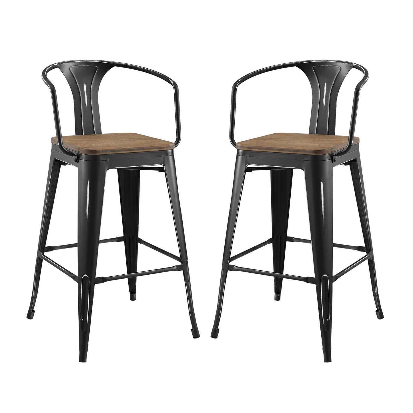 Modway Promenade Bar Stool Set of 2 - EEI-3954 | Bar Stools | Modishstore - 2