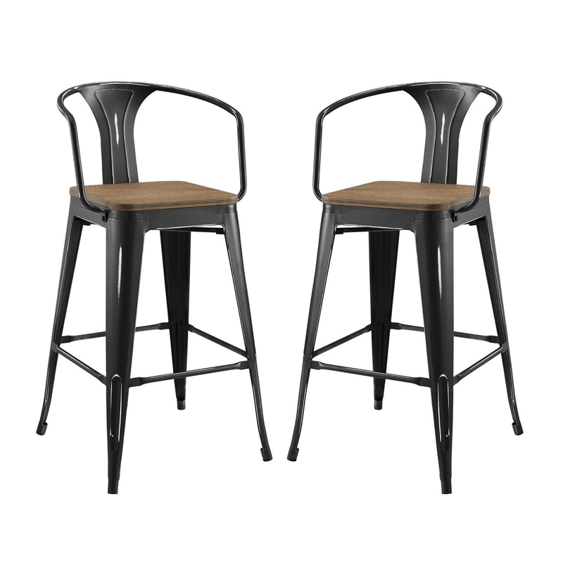 Modway Promenade Bar Stool Set of 2 - EEI-3954 | Bar Stools | Modishstore - 2