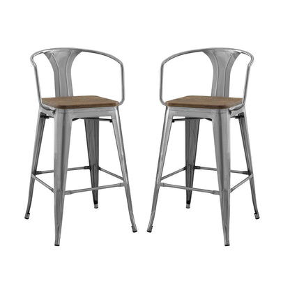 Modway Promenade Bar Stool Set of 2 - EEI-3954 | Bar Stools | Modishstore - 7