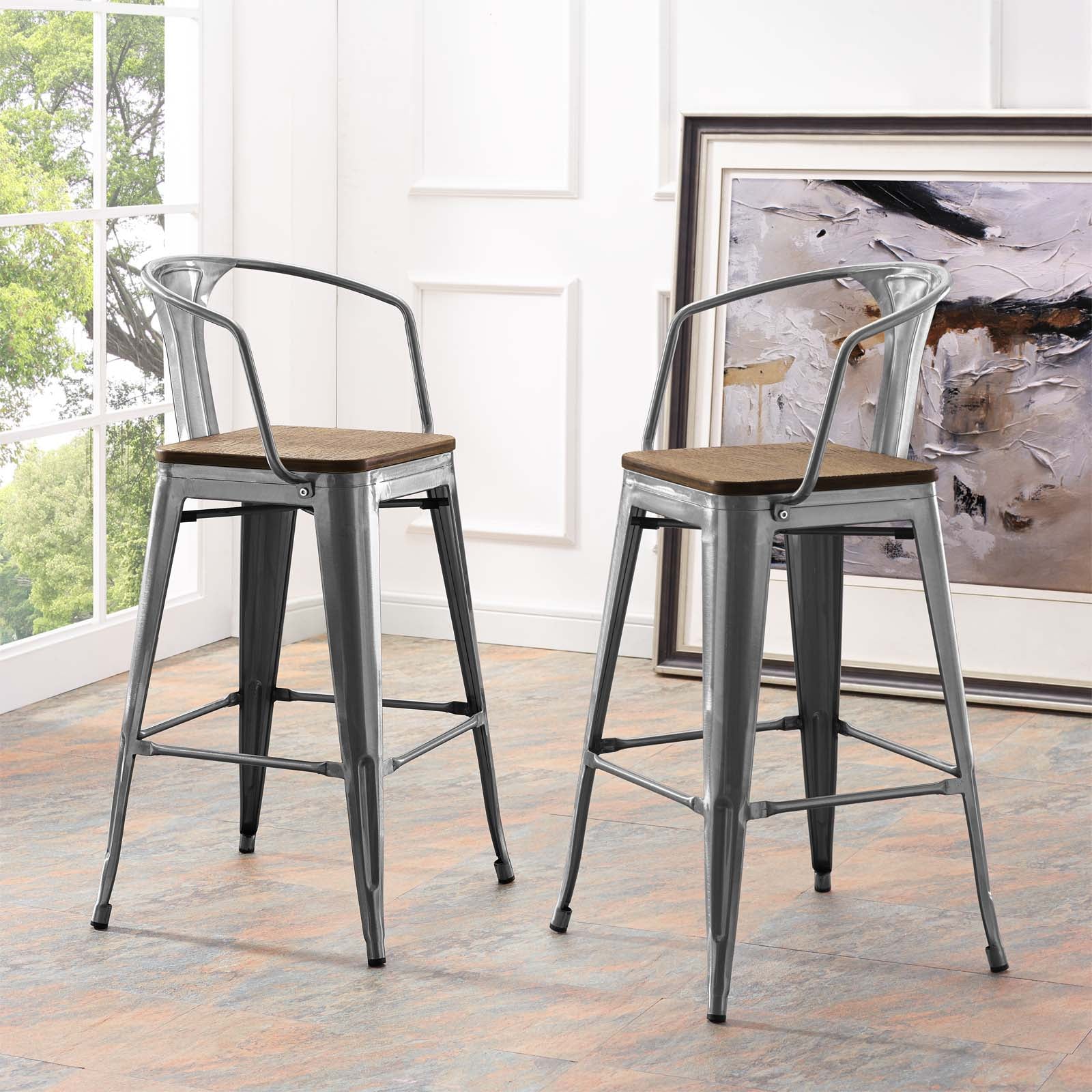 Modway Promenade Bar Stool Set of 2 - EEI-3954 | Bar Stools | Modishstore - 6