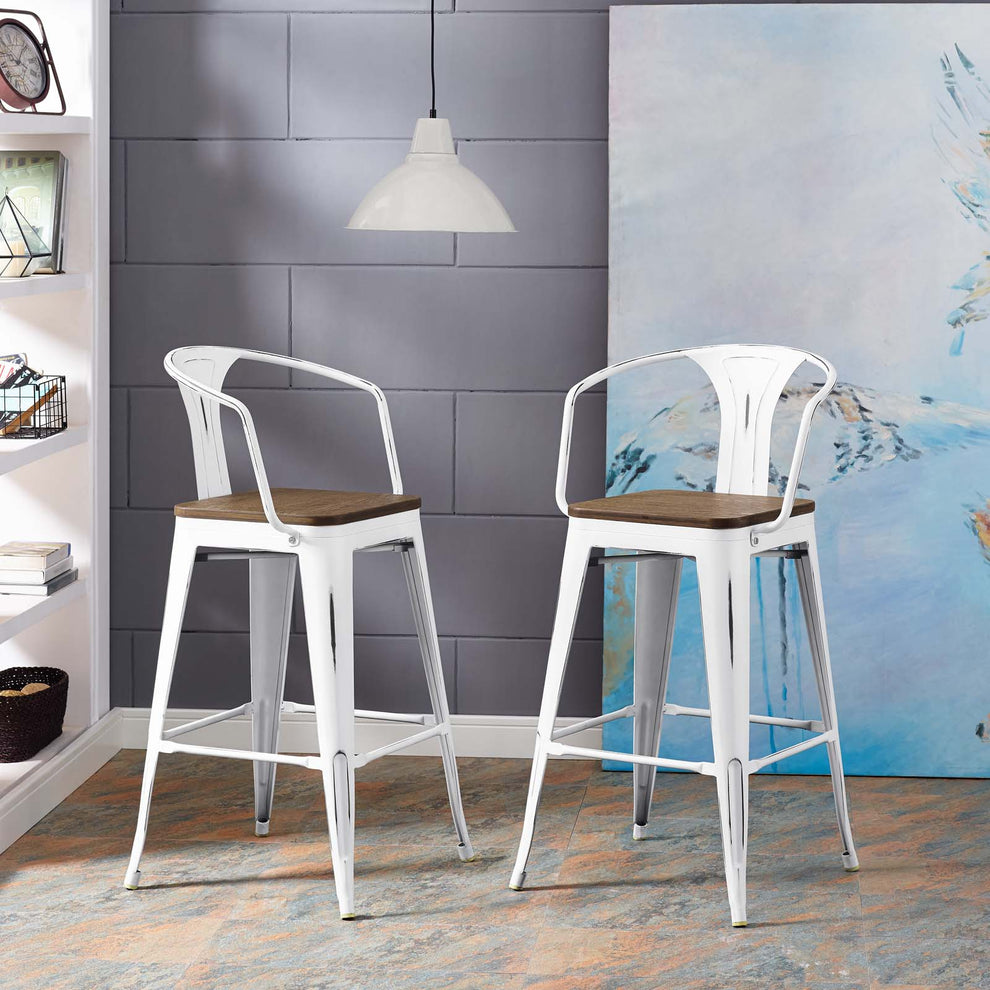 Modway Promenade Bar Stool Set of 2 - EEI-3954 | Bar Stools | Modishstore - 11