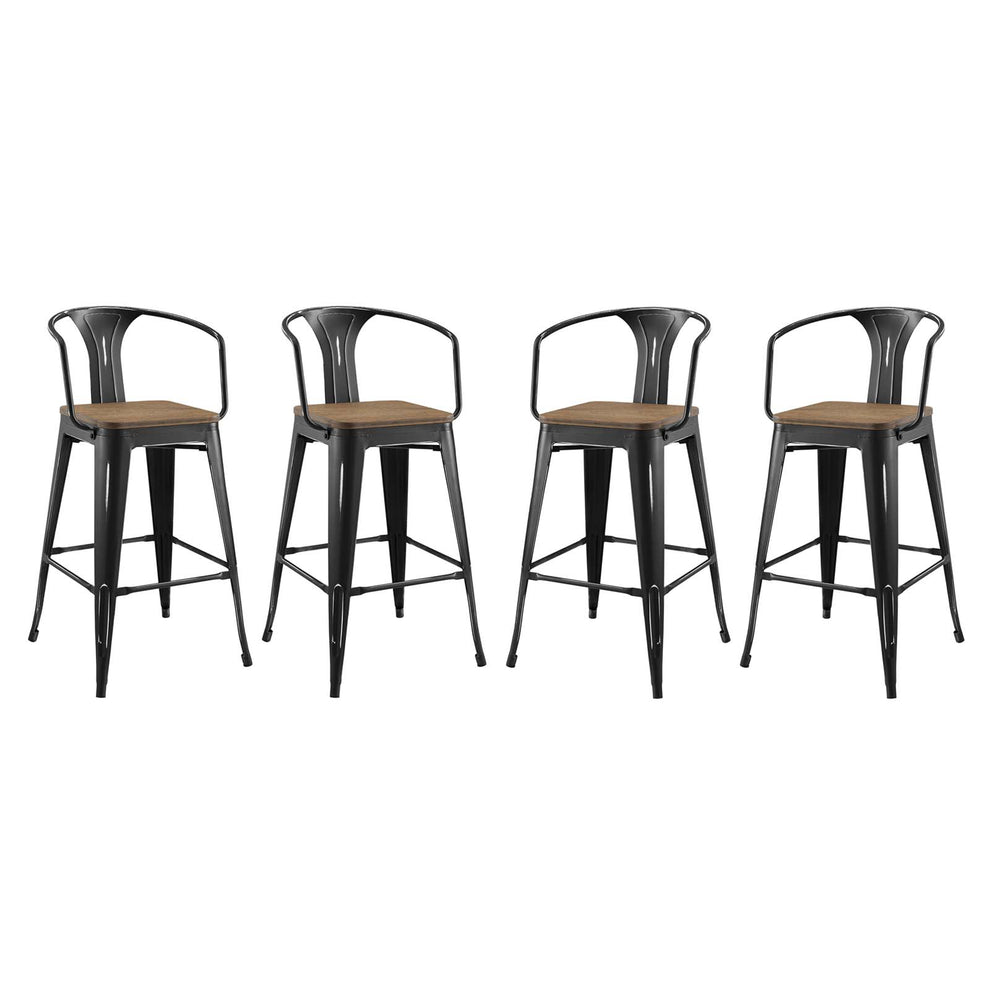 Modway Promenade Bar Stool Set of 4 - EEI-3955 | Bar Stools | Modishstore - 2