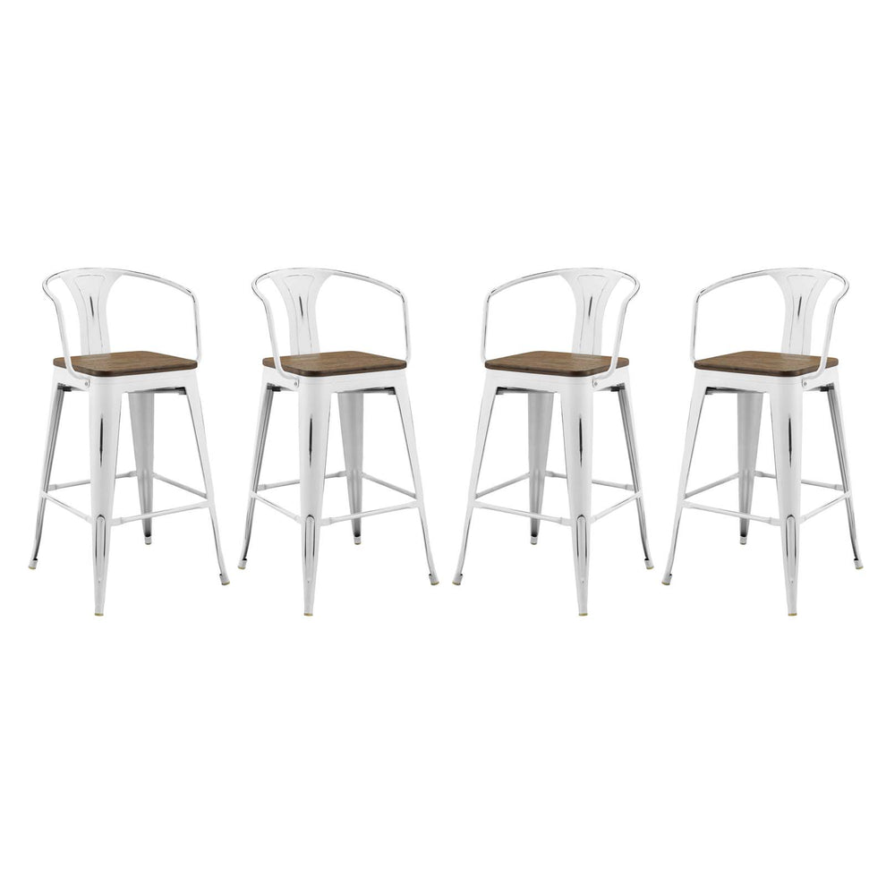 Modway Promenade Bar Stool Set of 4 - EEI-3955 | Bar Stools | Modishstore - 11