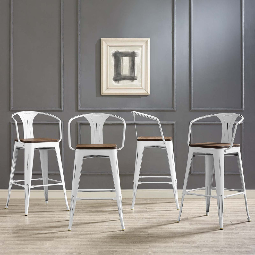Modway Promenade Bar Stool Set of 4 - EEI-3955 | Bar Stools | Modishstore - 15