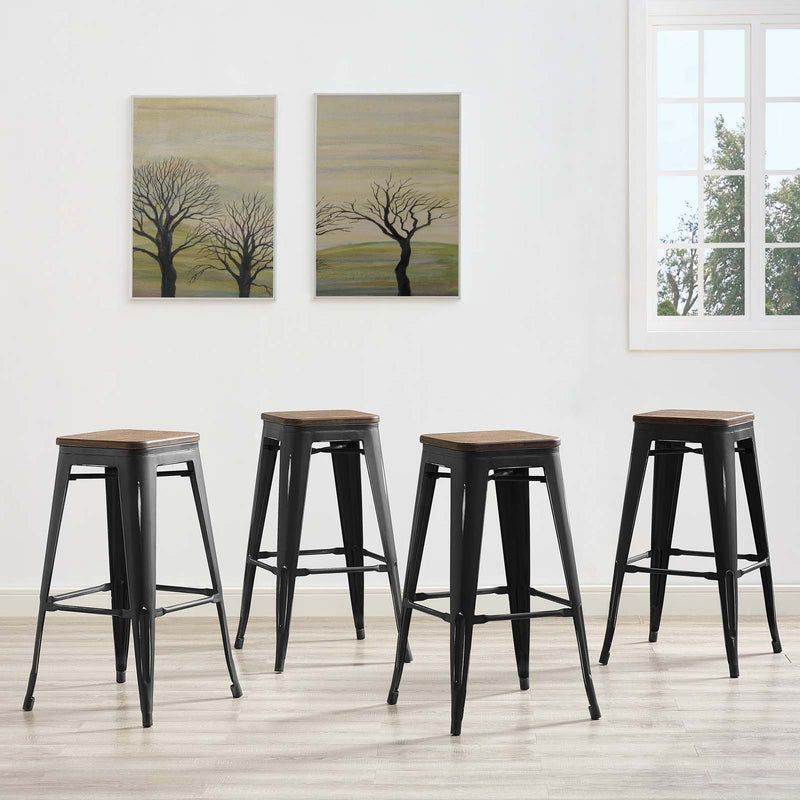 Promenade Bar Stool Set of 4 By Modway - EEI-3957 | Bar Stools | Modishstore - 1