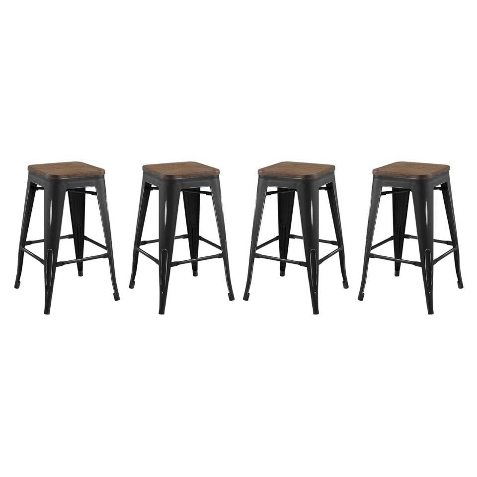 Modway Promenade Counter Stool Set of 4 - EEI-3959 | Bar Stools | Modishstore - 2