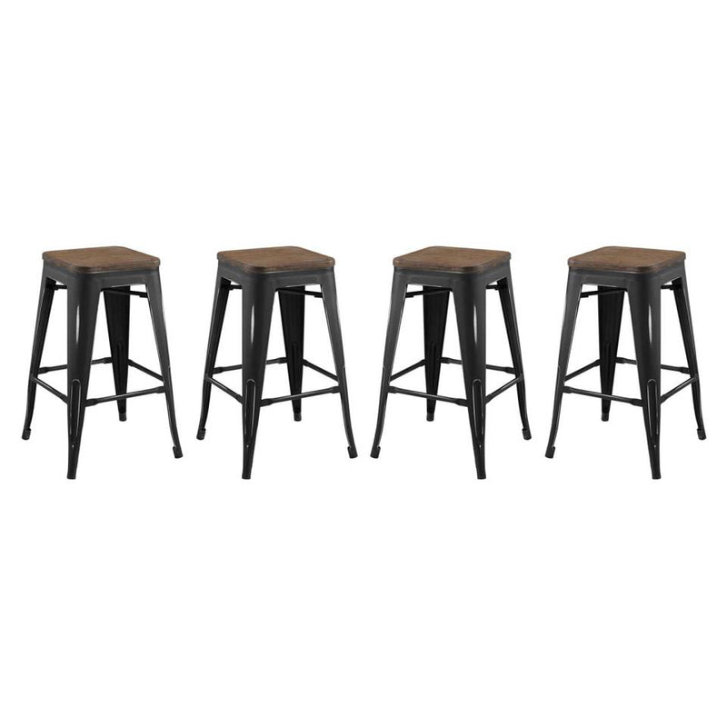 Modway Promenade Counter Stool Set of 4 - EEI-3959 | Bar Stools | Modishstore - 2
