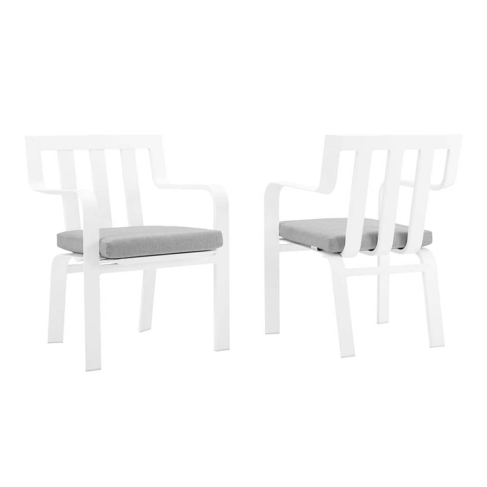 Modway Baxley Outdoor Patio Aluminum Armchair Set of 2 | Outdoor Chairs | Modishstore-2