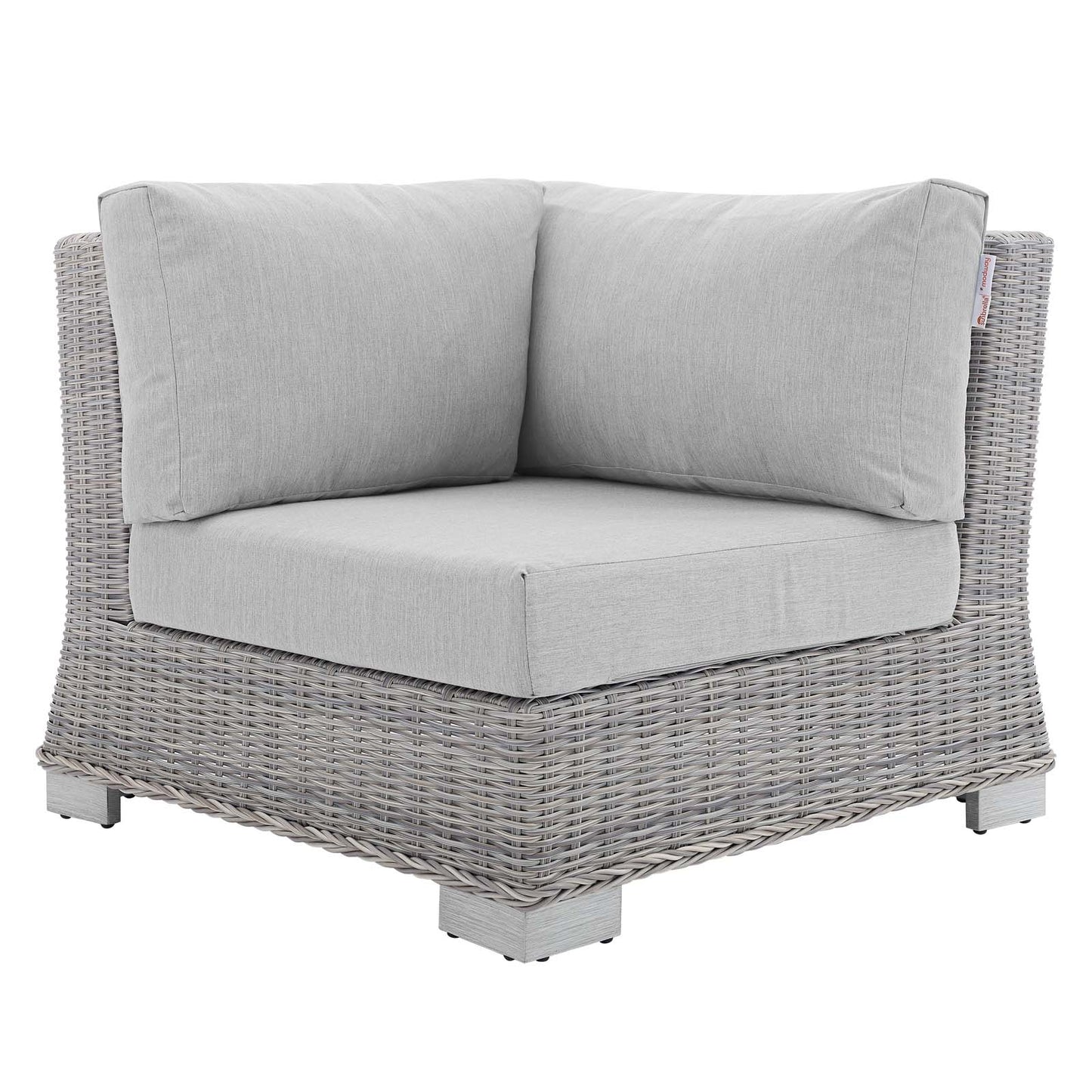 Modway Conway Sunbrella® Outdoor Patio Wicker Rattan Corner Chair | Outdoor Sofas, Loveseats & Sectionals | Modishstore-3