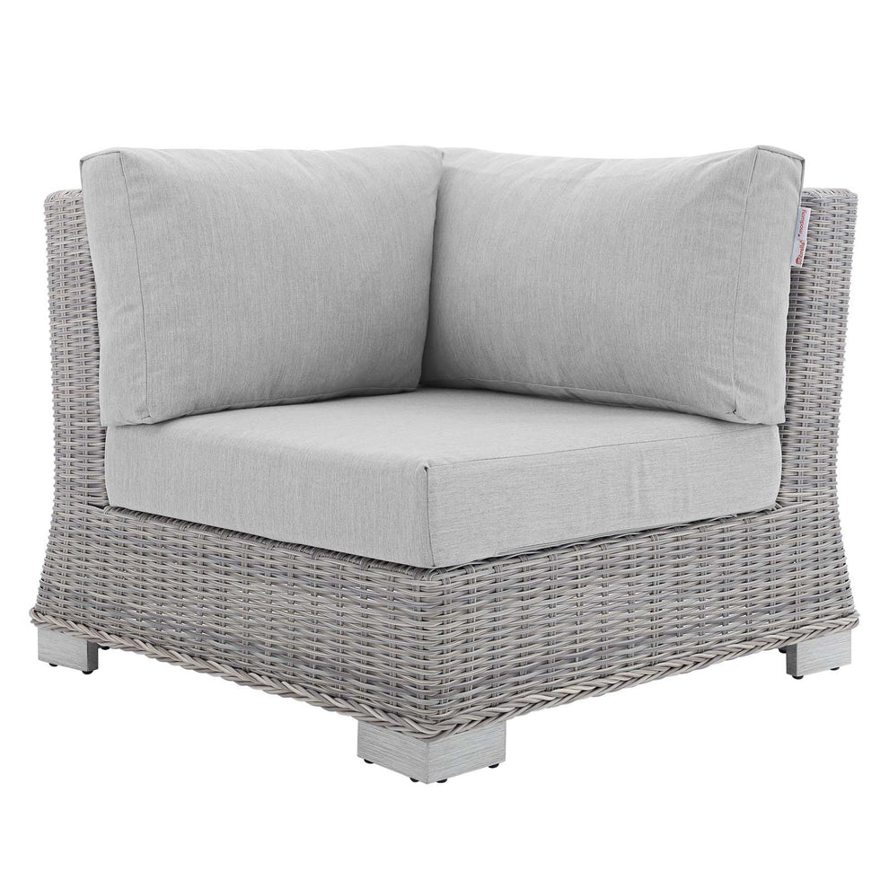 Modway Conway Sunbrella® Outdoor Patio Wicker Rattan Corner Chair - EEI-3970 | Outdoor Sofas, Loveseats & Sectionals | Modishstore - 3